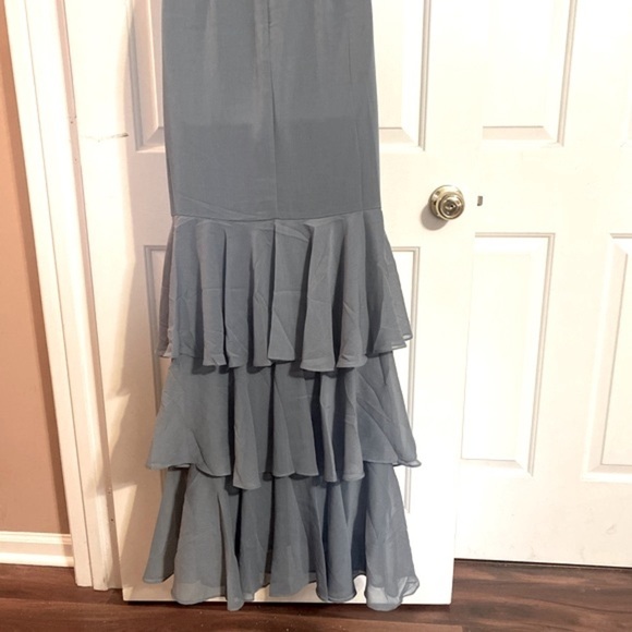 “WAYF” Lauren Off the Shoulder Ruffle Maxi Dress - Picture 14 of 16
